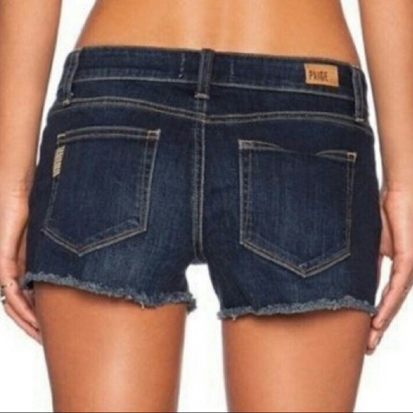 Paige Catalina Medium Wash Denim Shorts 